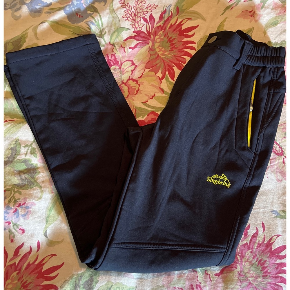 SINGBRING Size XS Women's Snow Ski Pants Black Insulated Fleece Line WaterProof